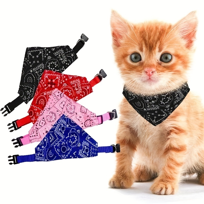 Dog Bandana Scarf - Adjustable Triangular Bandage For Pet Dog