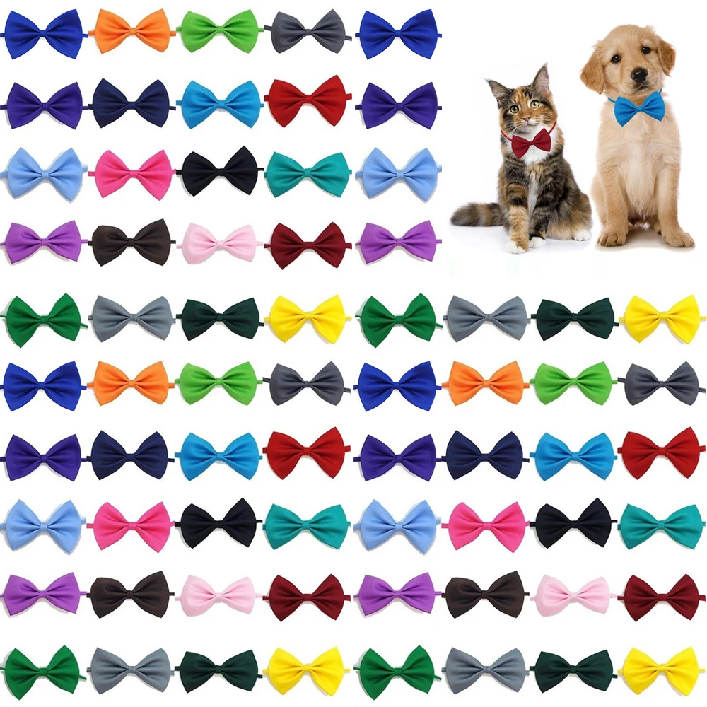 Dog Bandana Scarf - 50/100pcs Dog Bows Mix Colors Wholesale