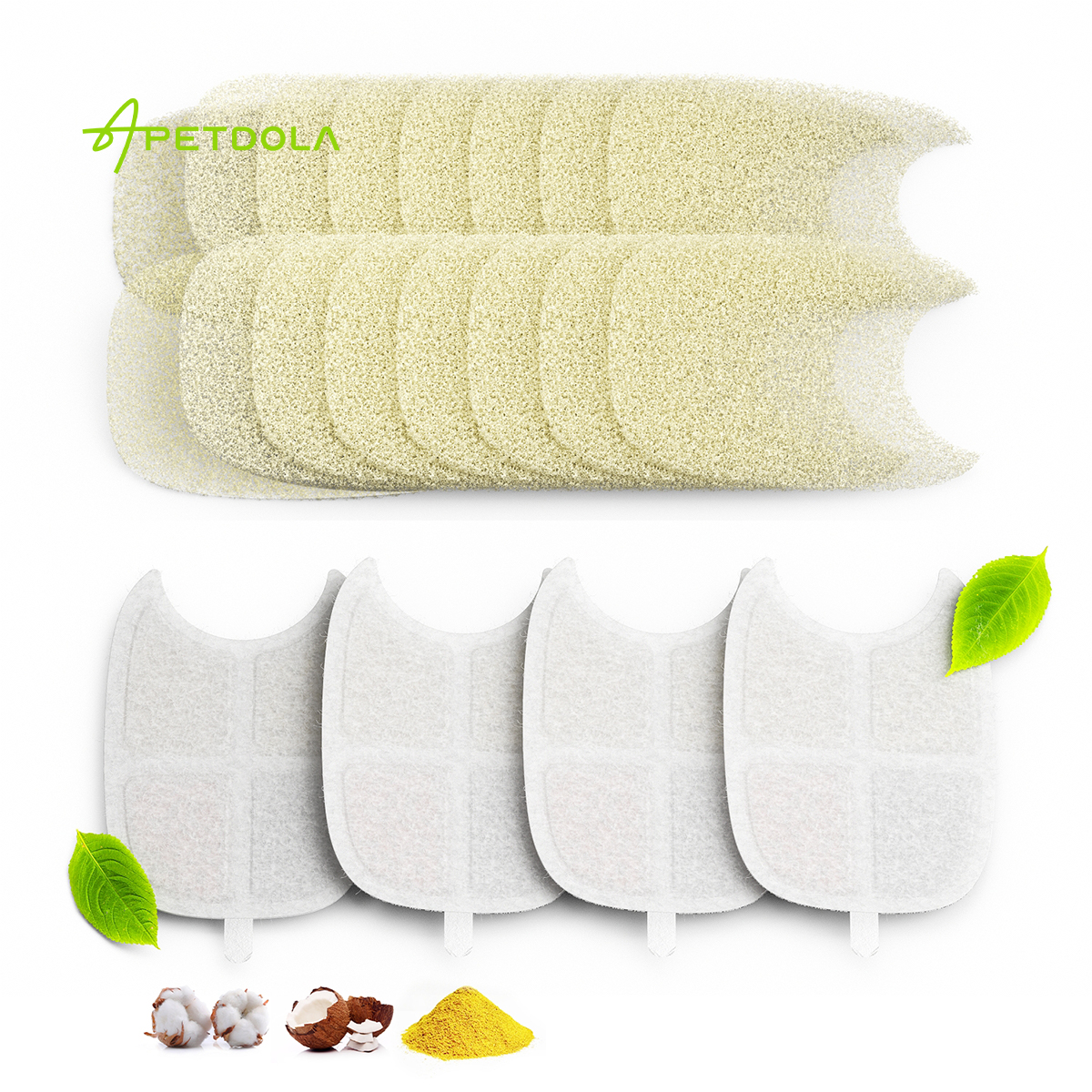 Cat Water Fountain Filter - Replacement Filters For APETDOLA FS10PRO Stainless