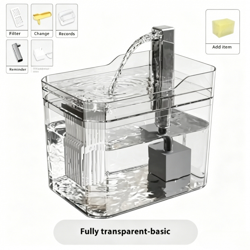 Cat Water Fountain Filter - Ultra Silent USB Pet Water Fountain
