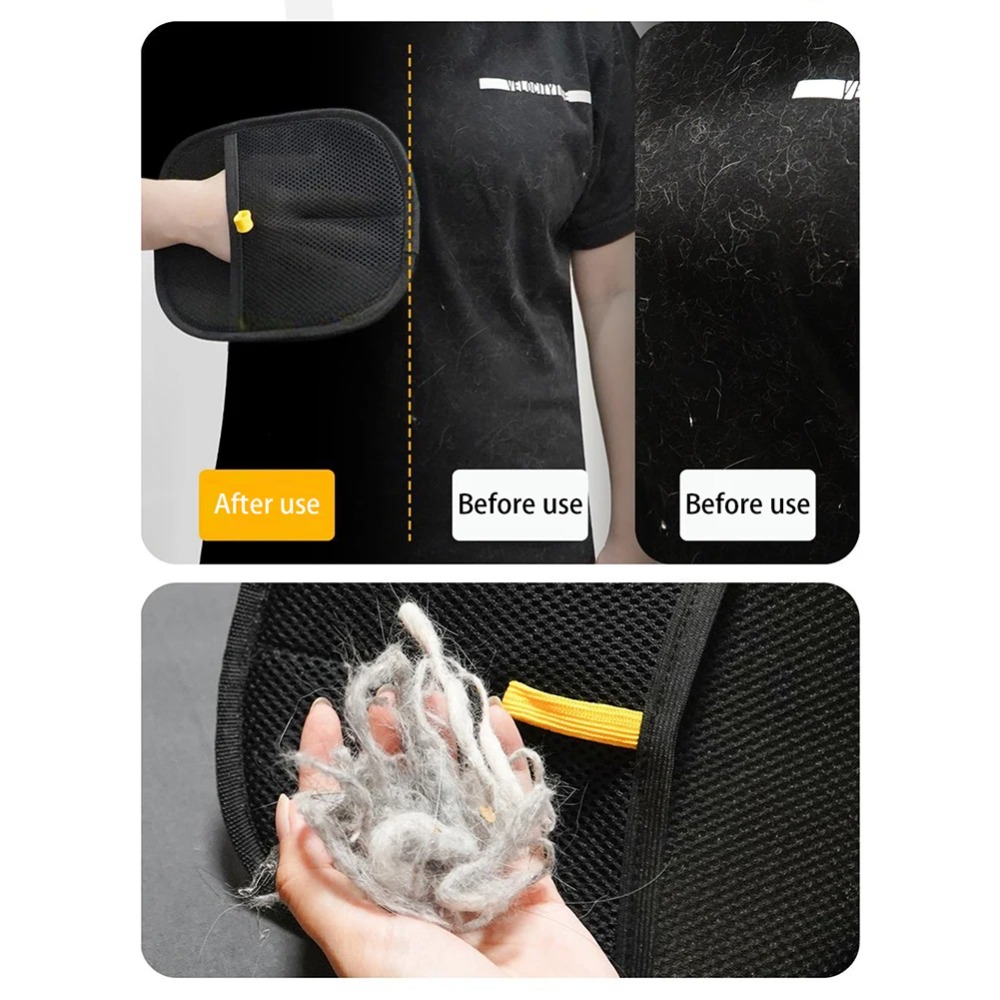 Pet Supplies Grooming - Double Sided Grooming Gloves for Pets
