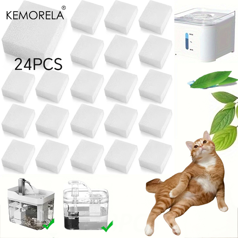 KEMORELA 8/16/24PCS Replacemen - Cat Water Fountain Filter のレビューと価格