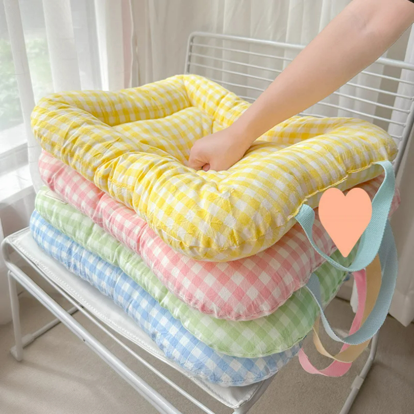 Cute Plaid Dog Cat Cushion  Ch - Calming Dog Bed のレビューと価格