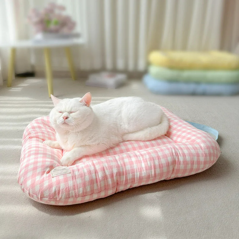 Cute Plaid Dog Cat Cushion  Ch - Calming Dog Bed のレビューと価格