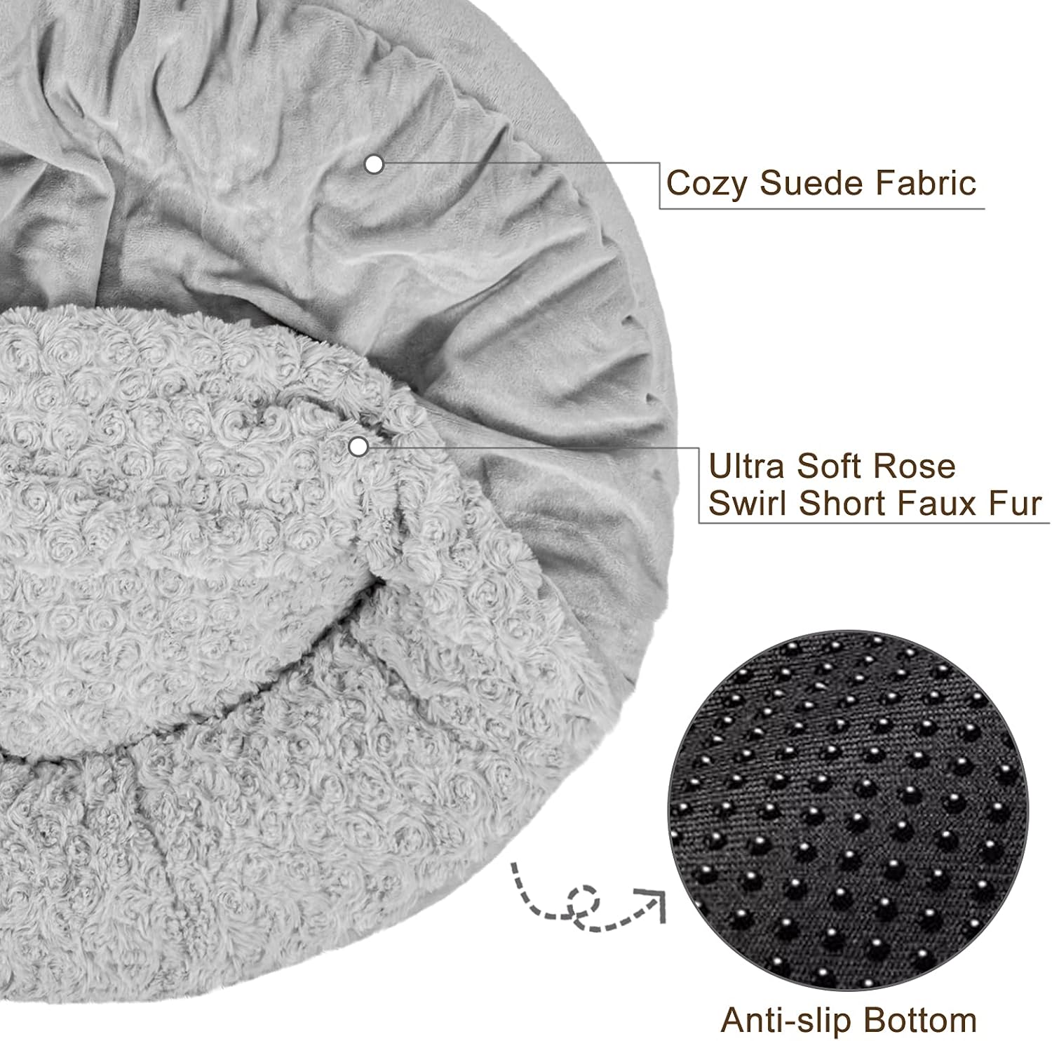 Cozy Donut Pet Bed with Hooded - Calming Dog Bed のレビューと価格