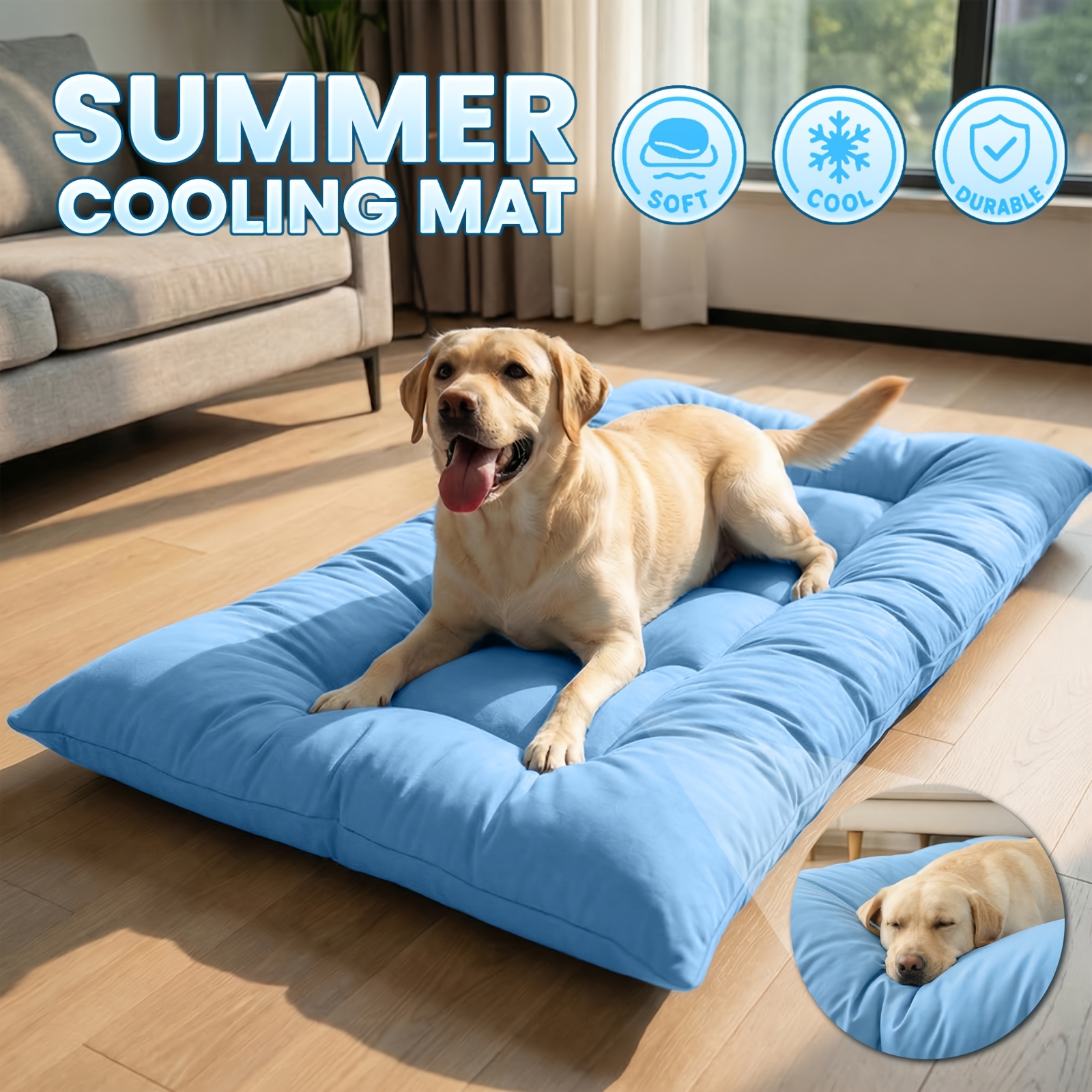 Extra-Large Summer Cooling Mat - Calming Dog Bed のレビューと価格