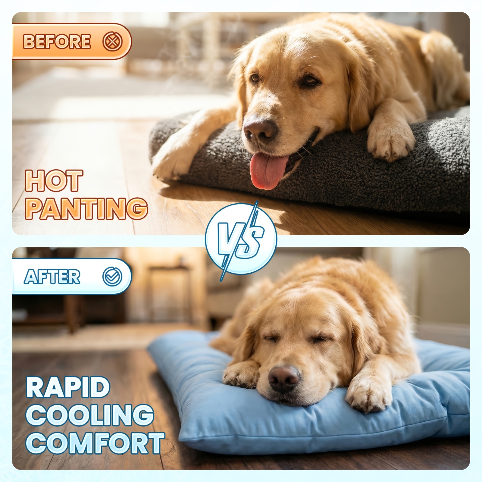 Extra-Large Summer Cooling Mat - Calming Dog Bed のレビューと価格