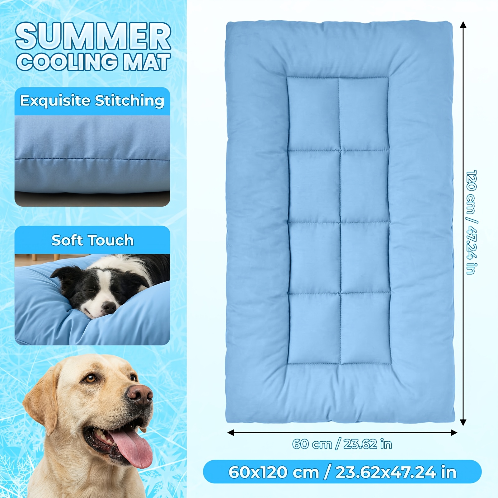 Extra-Large Summer Cooling Mat - Calming Dog Bed のレビューと価格