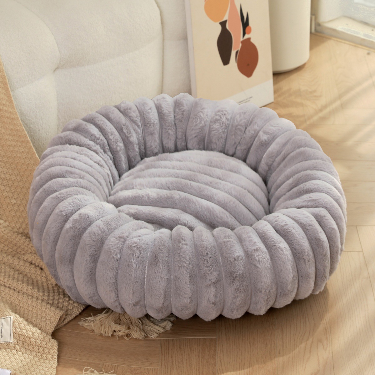 40-80cm Fluffy Pets Dogs Beds  - Calming Dog Bed のレビューと価格