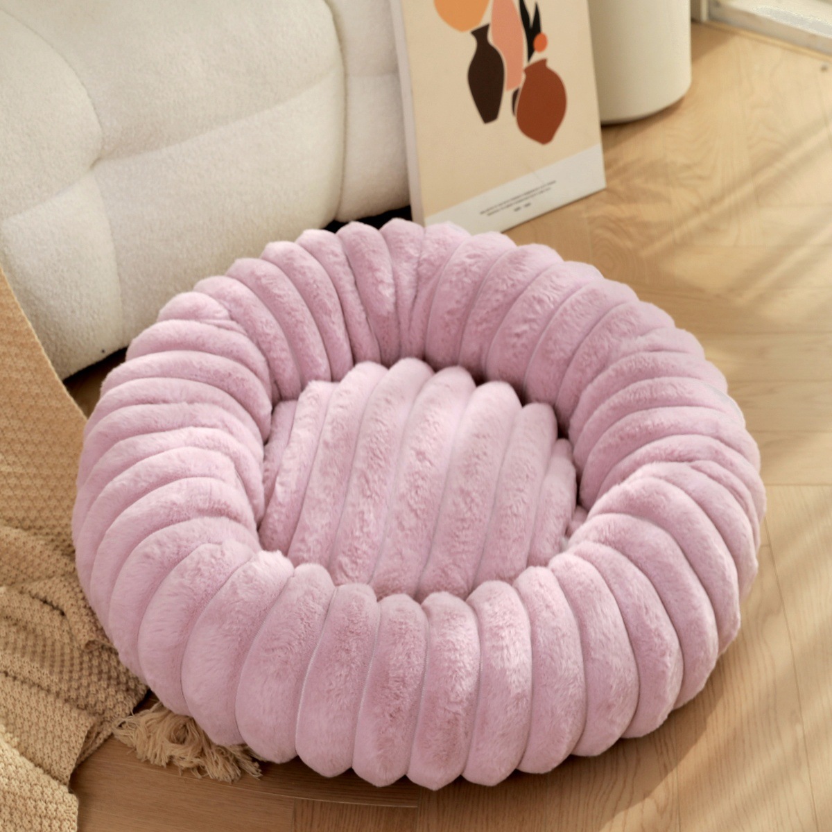 40-80cm Fluffy Pets Dogs Beds  - Calming Dog Bed のレビューと価格