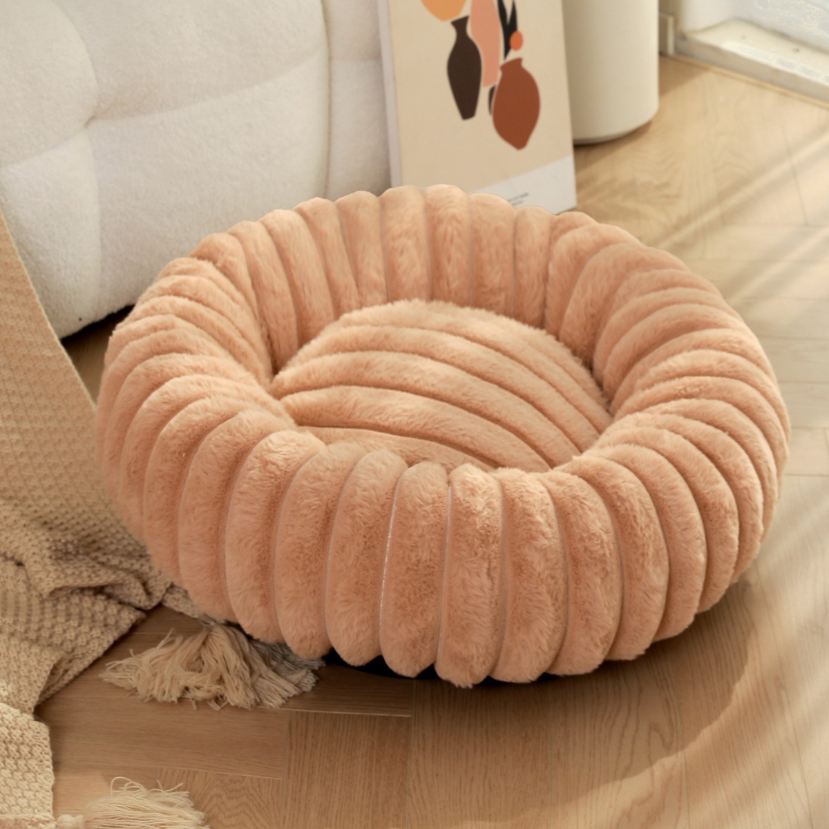 40-80cm Fluffy Pets Dogs Beds  - Calming Dog Bed のレビューと価格