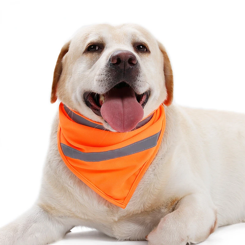 Dog Reflective Bandanas Pet Tr - Dog Bandana Scarf のレビューと価格