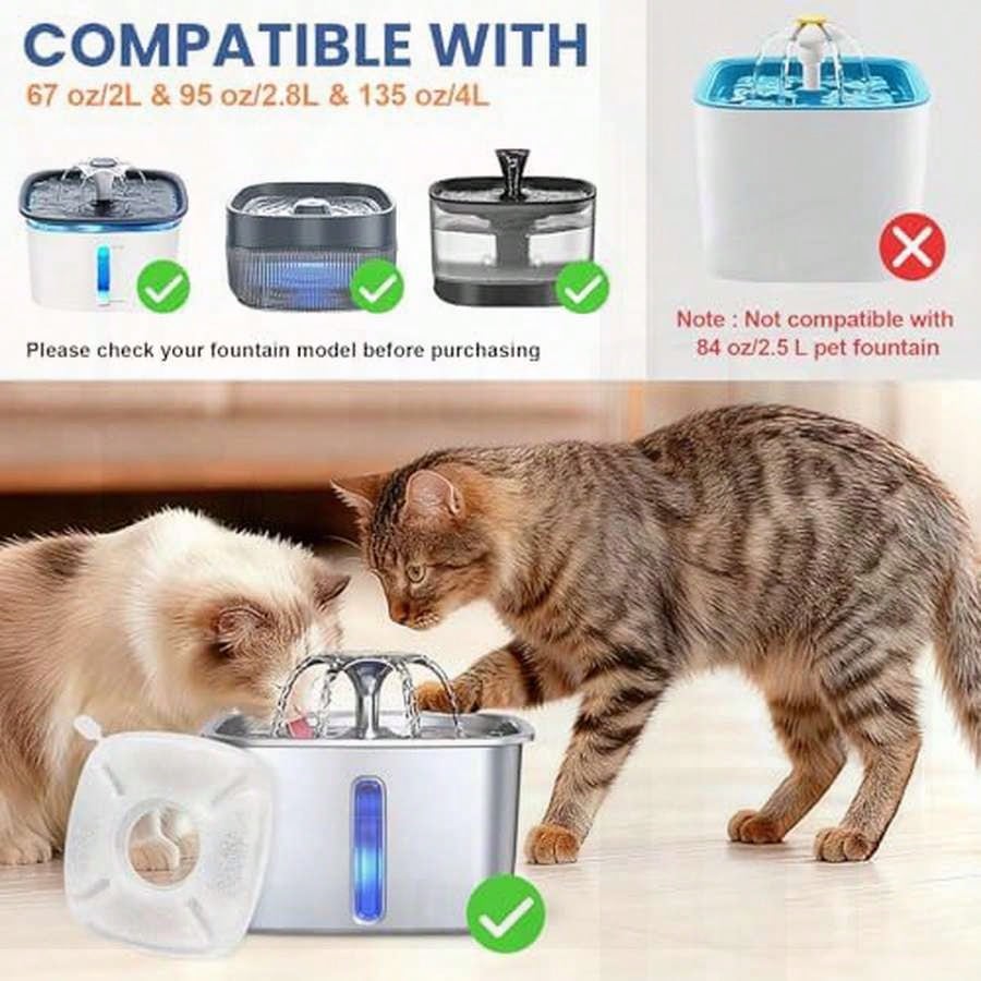16 Pack Cat Water Fountain Rep - Cat Water Fountain Filter のレビューと価格