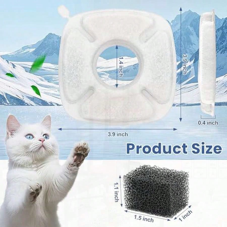 16 Pack Cat Water Fountain Rep - Cat Water Fountain Filter のレビューと価格