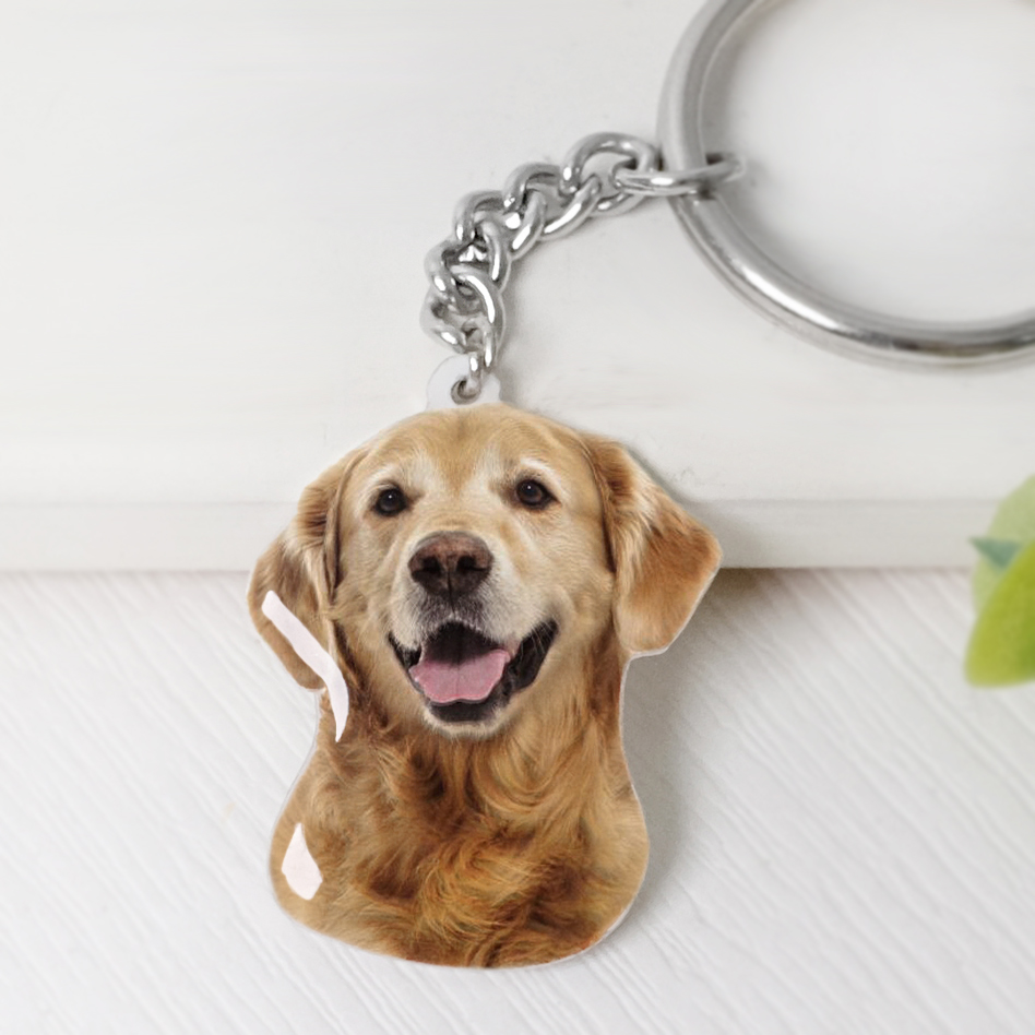 Custom Pet Photo Keychain Pers - Pet Supplies Store のレビューと価格