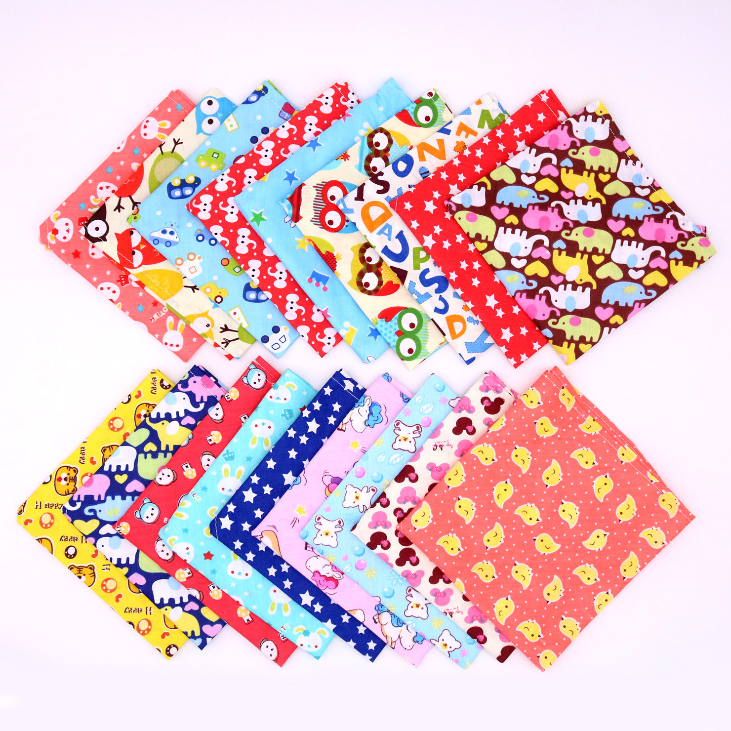 60pcs 100% Cotton Dog Bandanas - Dog Bandana Scarf のレビューと価格