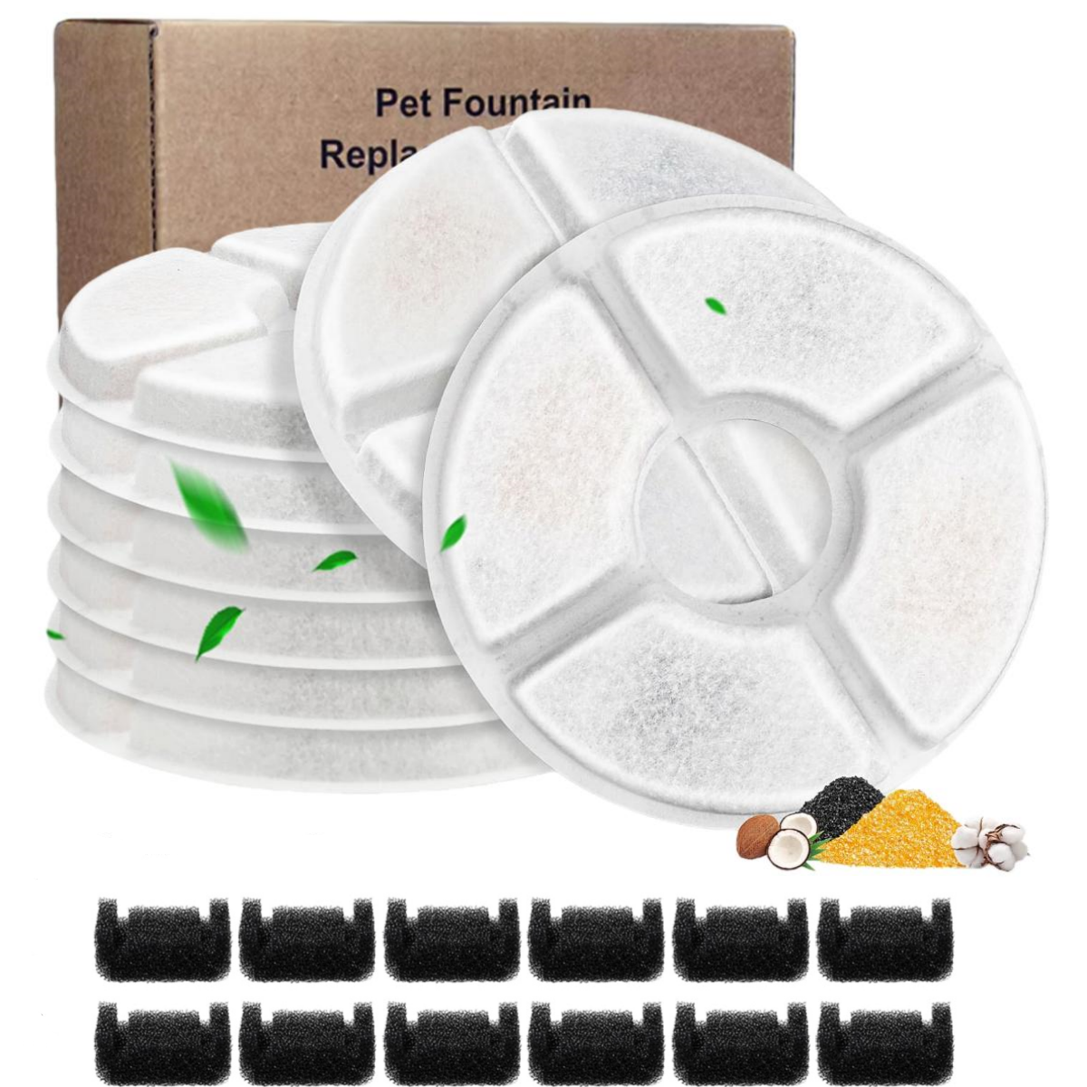 Round Carbon Filters Set Cat D - Cat Water Fountain Filter のレビューと価格