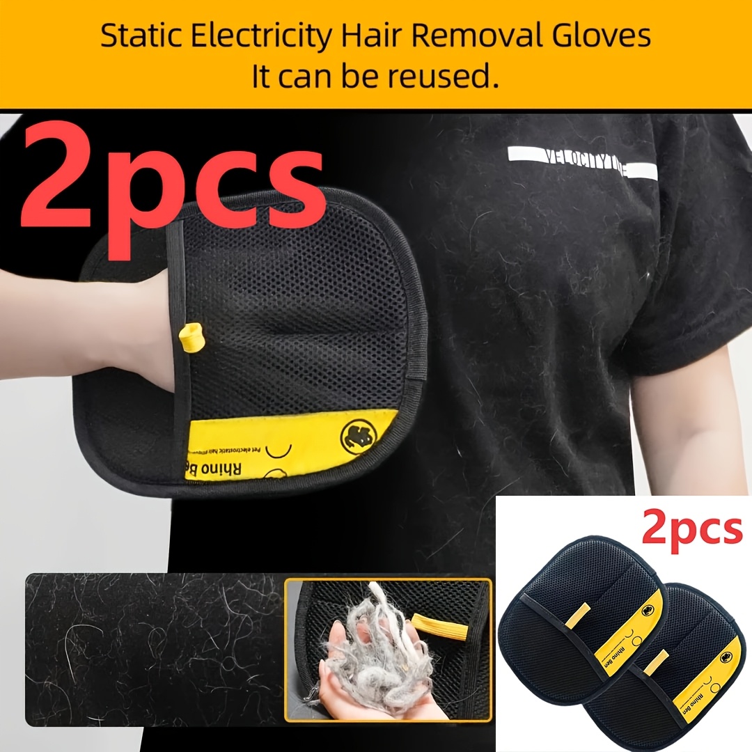 2-Piece Pet Hair Removal Glove - Pet Supplies Grooming のレビューと価格