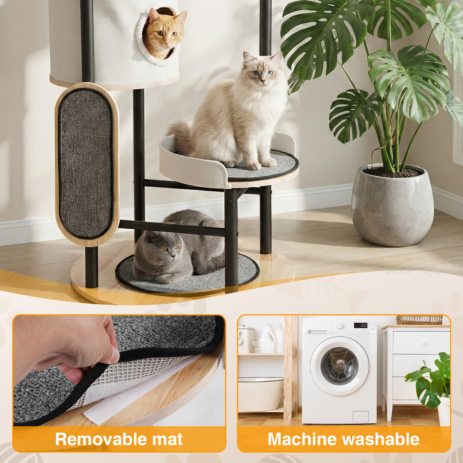 66-Inch Cat Tree with Scratchi - Pet X Supplies & Tack Howell Photos のレビューと価格