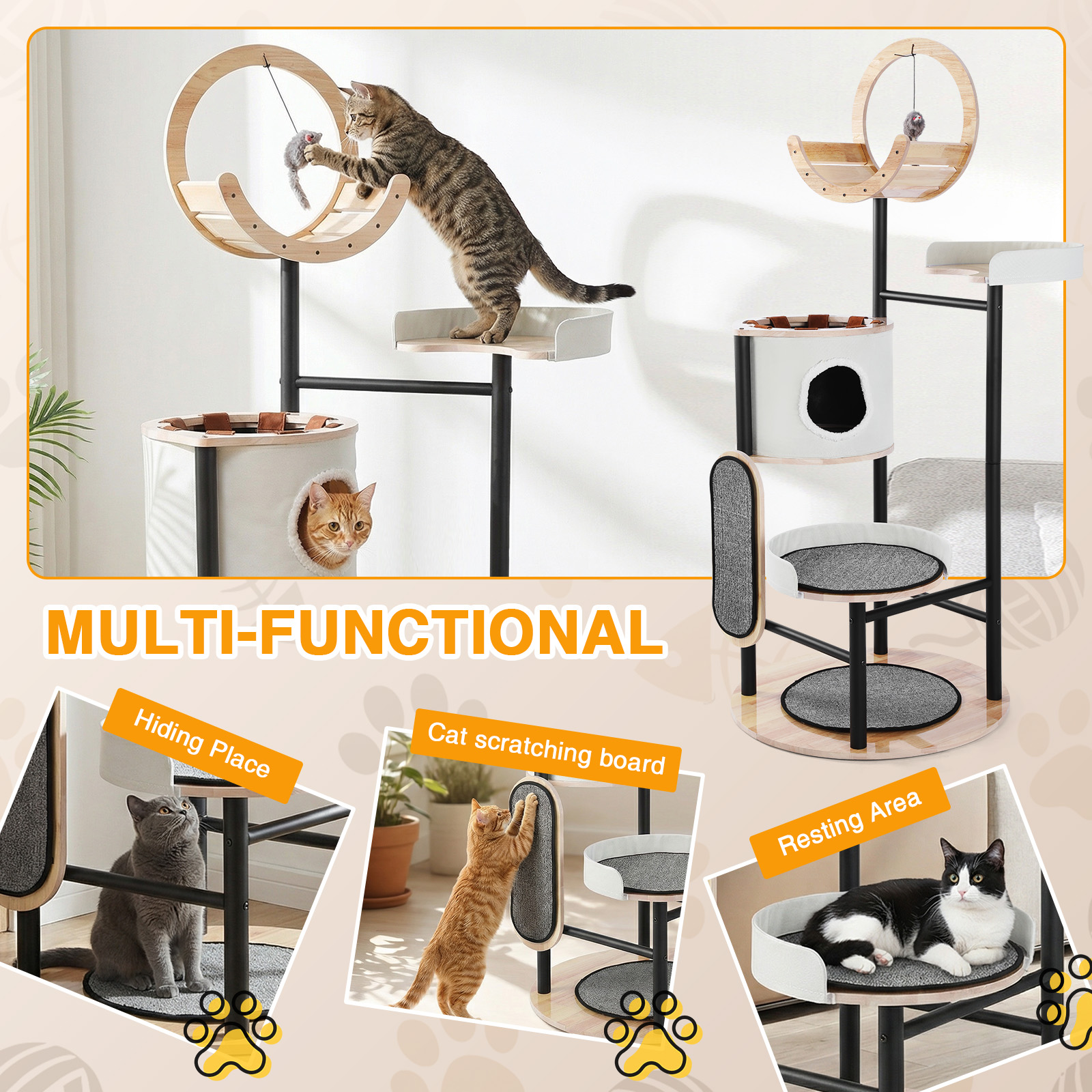 66-Inch Cat Tree with Scratchi - Pet X Supplies & Tack Howell Photos のレビューと価格