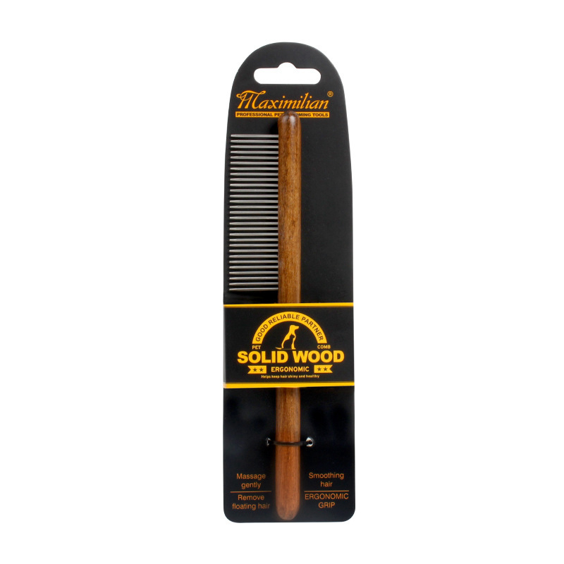 Pet Dog Comb Antique Solid Woo - Pet X Supplies & Tack Howell Photos のレビューと価格