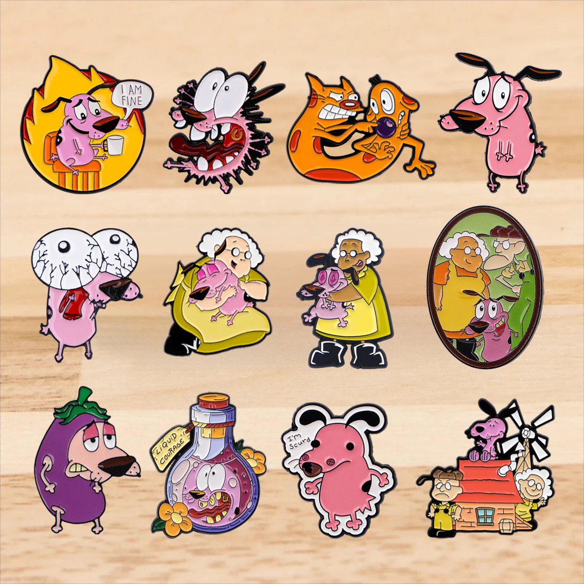 Cartoon Figure Enamel Pins Pin - Pet Supplies Store のレビューと価格