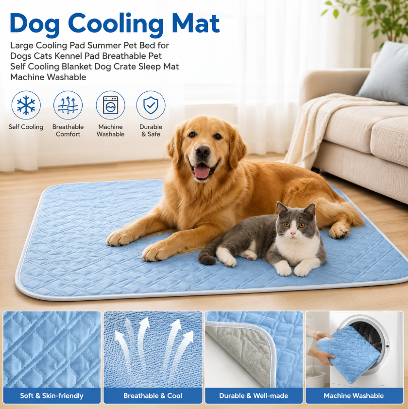 1PC A Pet Cooling Pad Ceiling  - Calming Dog Bed のレビューと価格