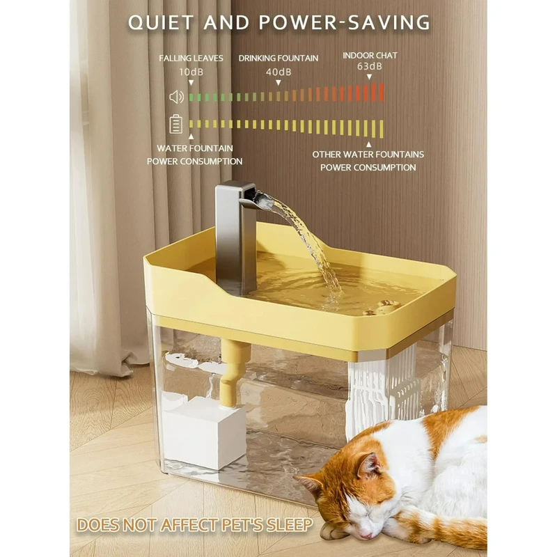 USB Silent Cat Water Fountain  - Cat Water Fountain Filter のレビューと価格