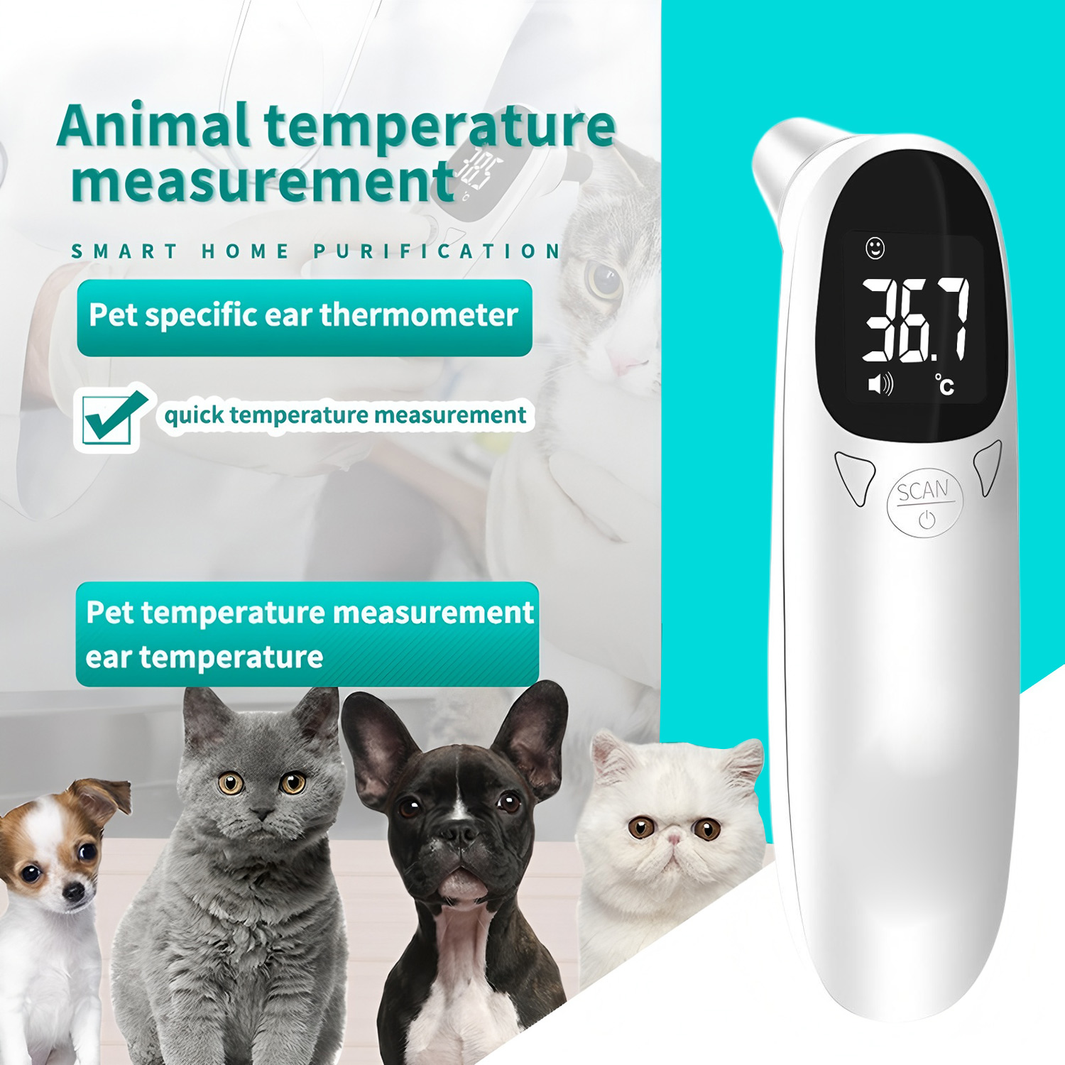 Pet Ear Digital Thermometer No - Pet Supplies Store のレビューと価格