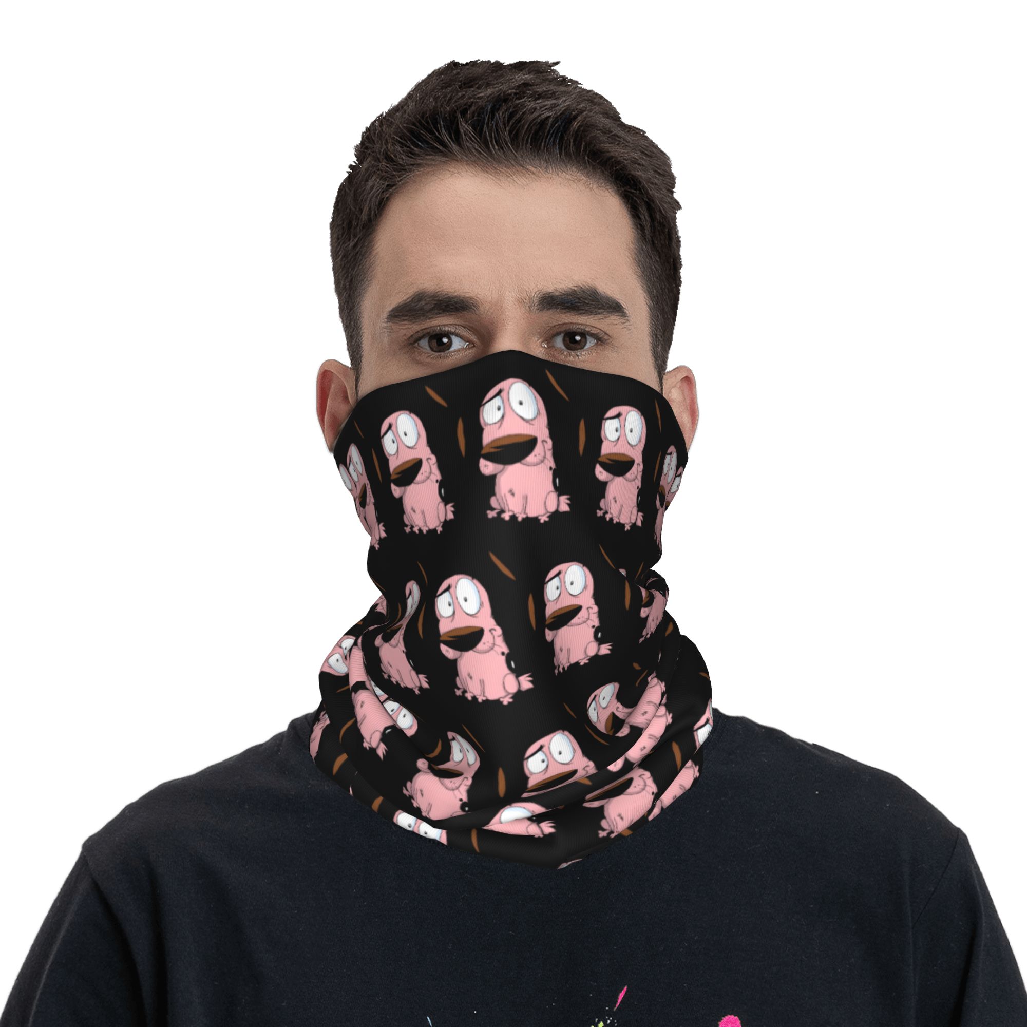 Custom Cartoon Courage Dog Win - Dog Bandana Scarf のレビューと価格