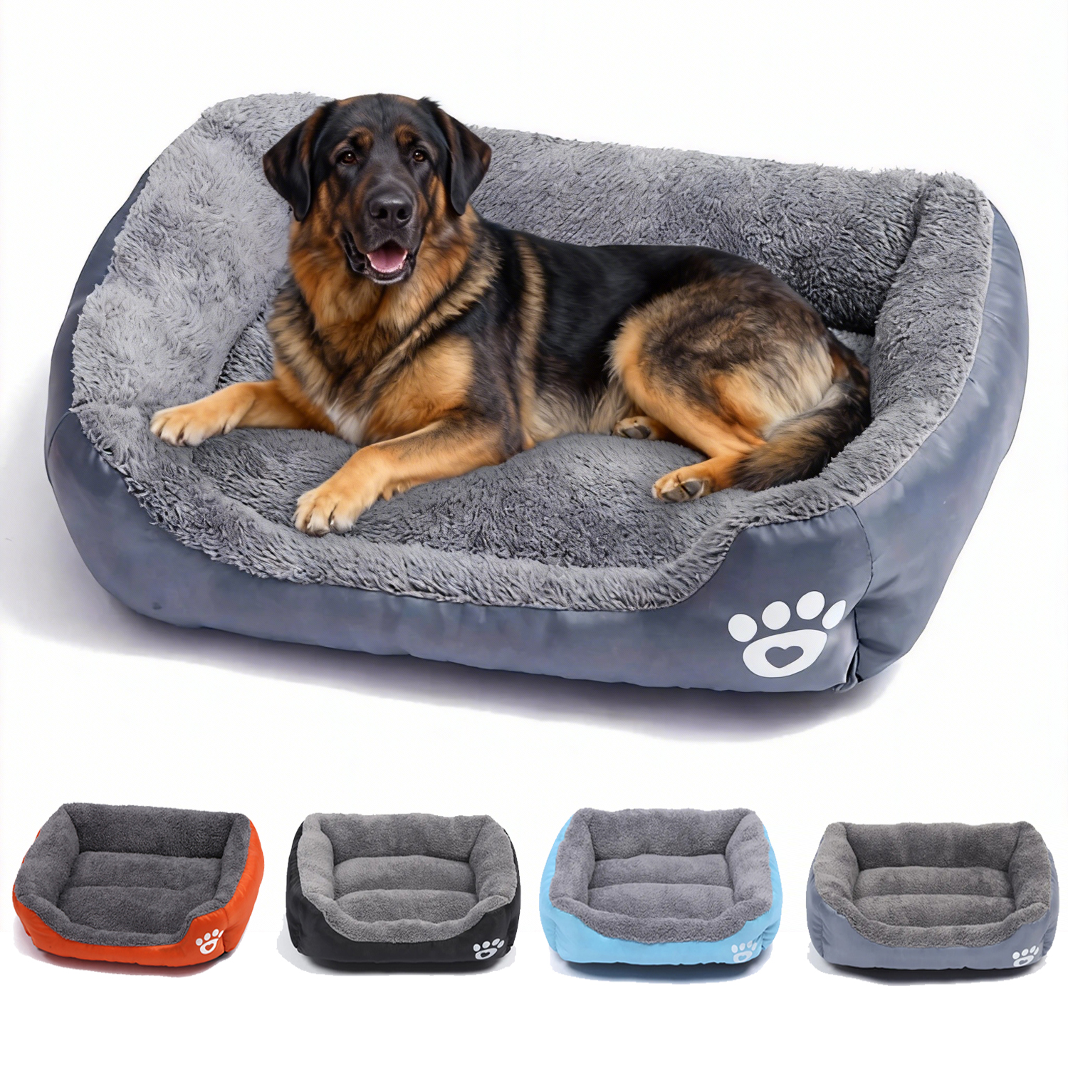 Soft Square Large Dog Sofa Ela - Calming Dog Bed のレビューと価格