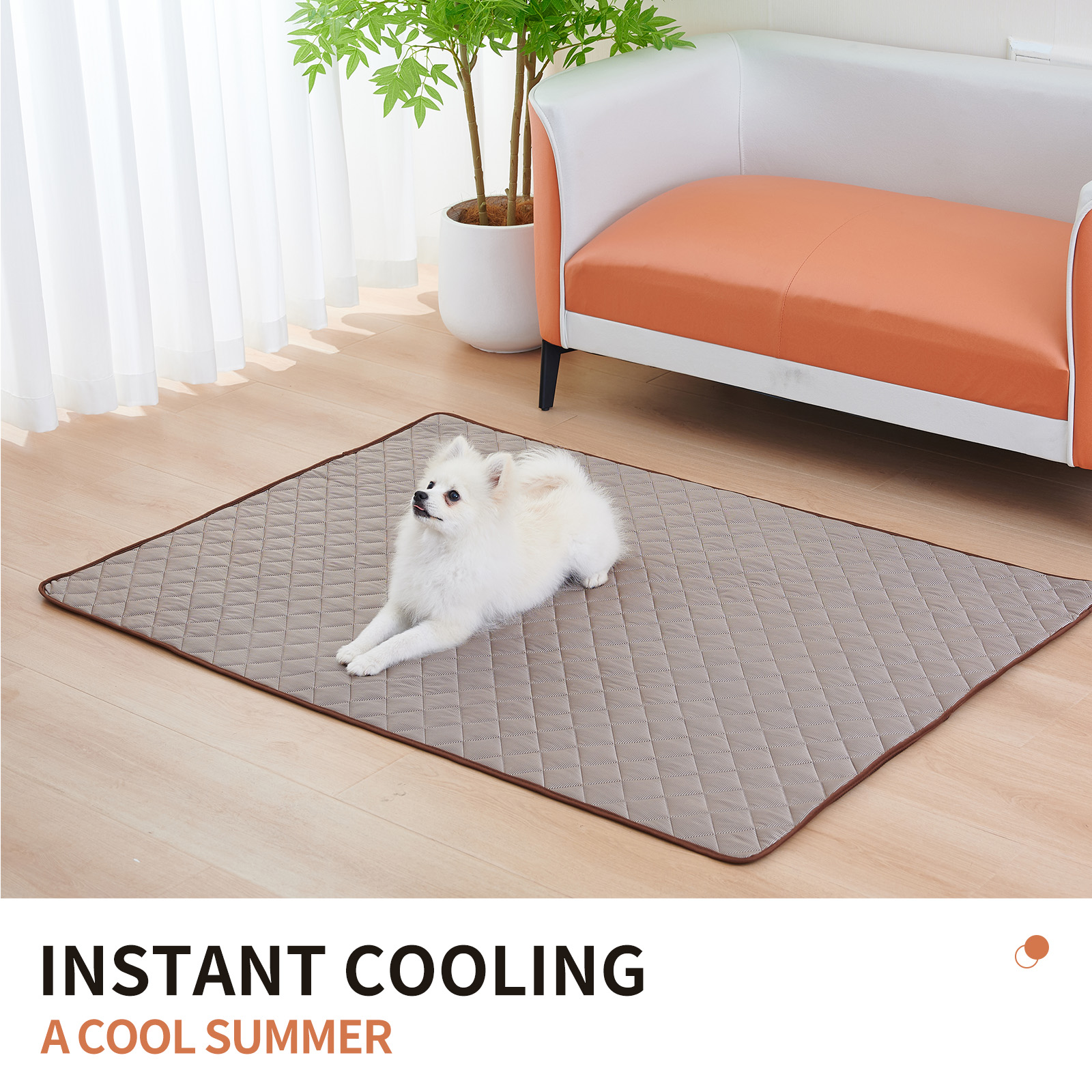Pet Cooling Mat Dog Cat Sleepi - Calming Dog Bed のレビューと価格