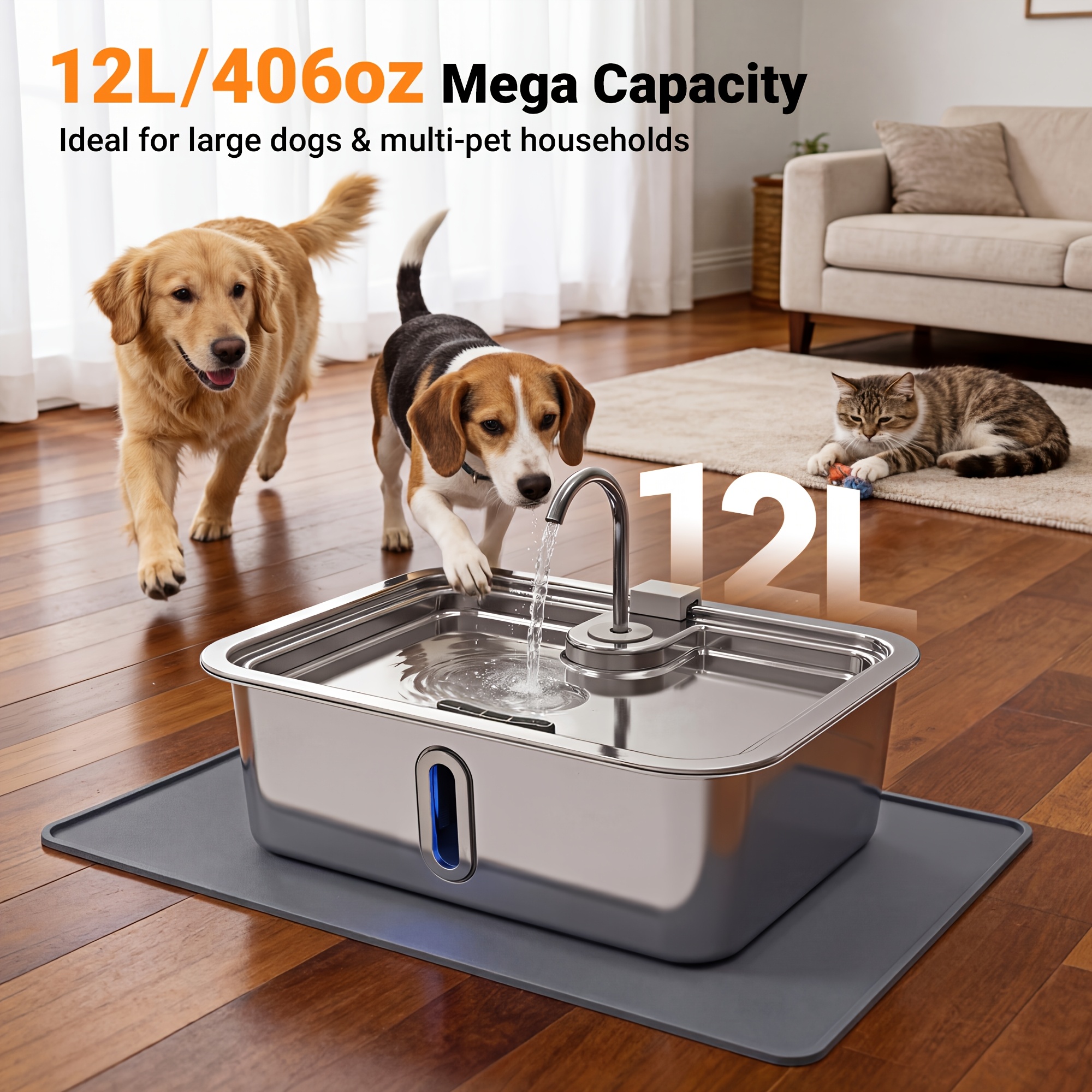 3.17gal/3.96gal/4.76gal Automa - Cat Water Fountain Filter のレビューと価格