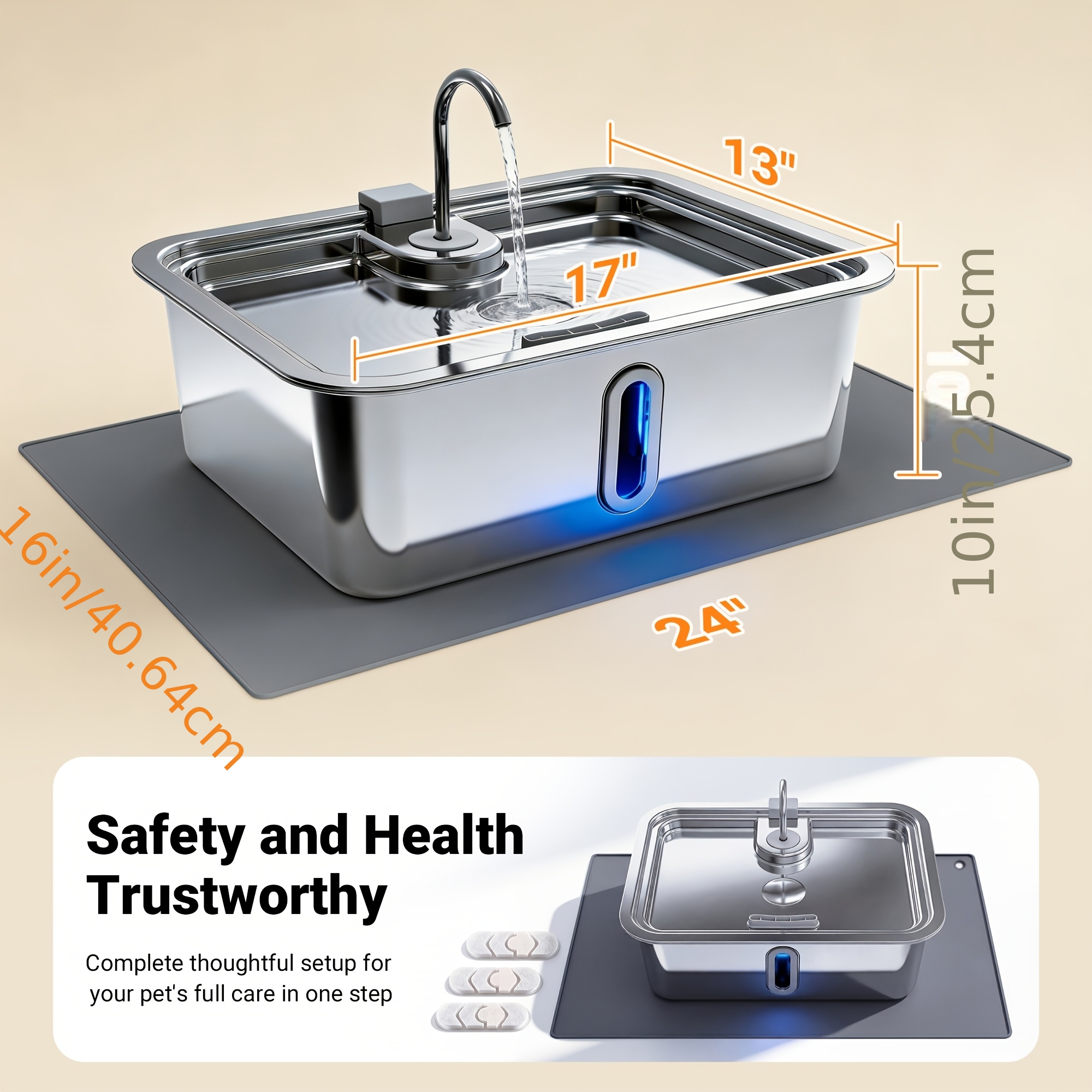 3.17gal/3.96gal/4.76gal Automa - Cat Water Fountain Filter のレビューと価格