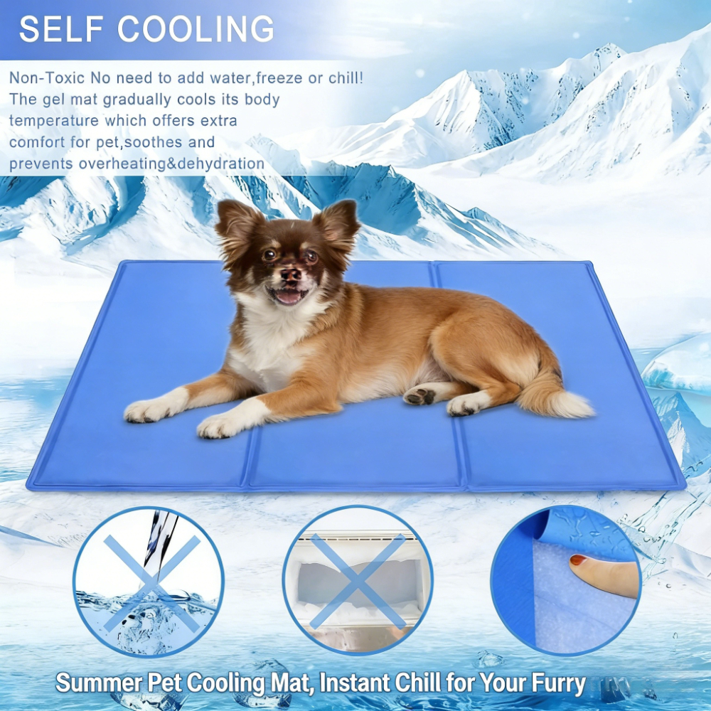 Summer Gel Pet Cooling Bed Mat - Calming Dog Bed のレビューと価格