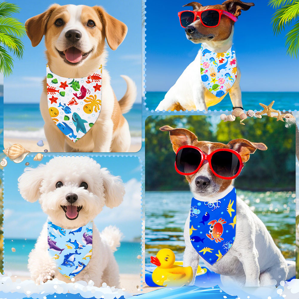 50pcs Pet Dog Bandana Fashion  - Dog Bandana Scarf のレビューと価格