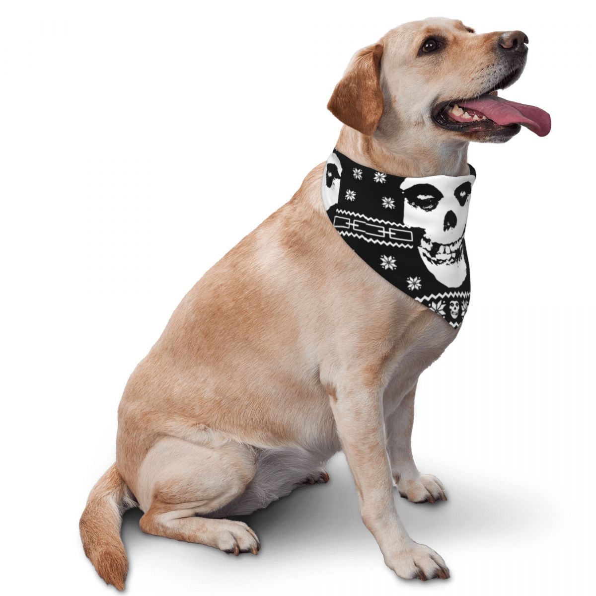 Punk Rock Band Misfits Pet Sca - Dog Bandana Scarf のレビューと価格
