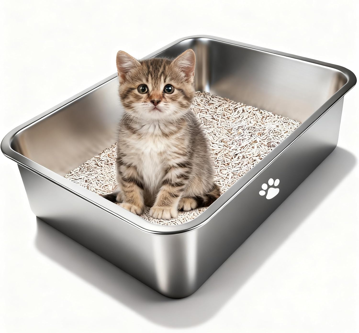 Stainless Steel Cat Litter Box - Pet X Supplies & Tack Howell Photos のレビューと価格