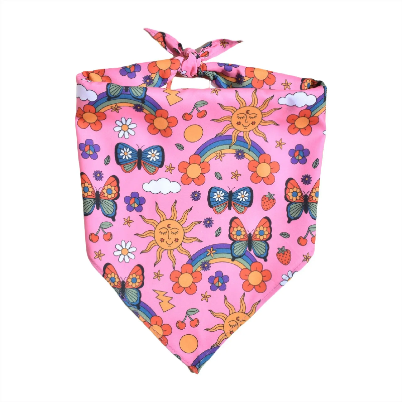50pcs Floral Dog Bandanas Spri - Dog Bandana Scarf のレビューと価格