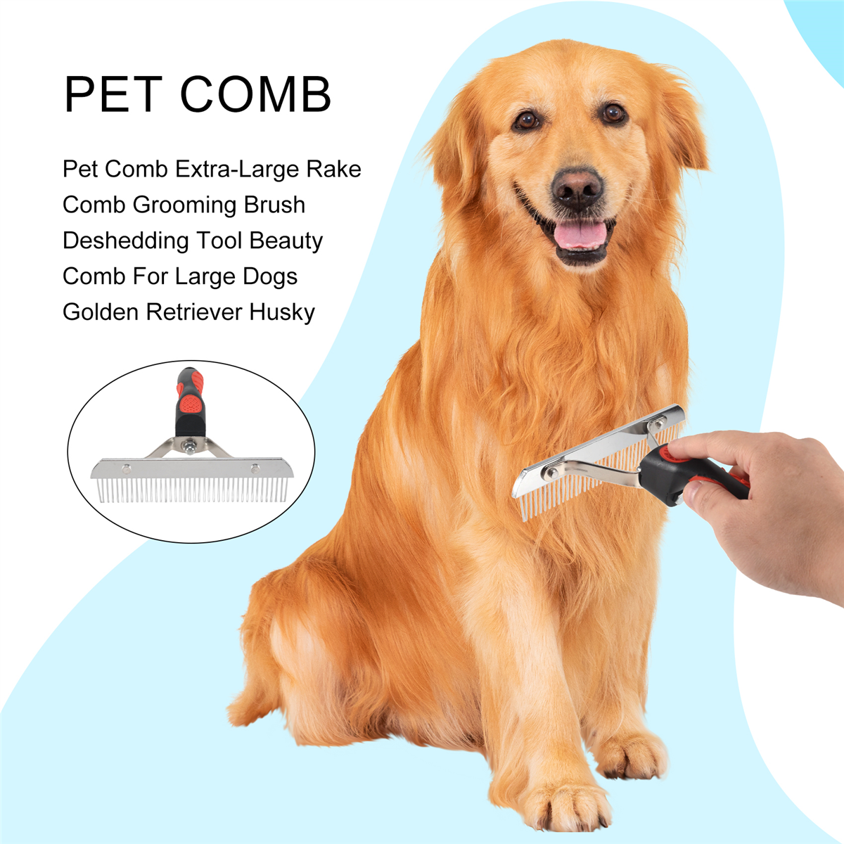 A61KK Pet Comb Extra-Large Rak - Pet Supplies Grooming のレビューと価格